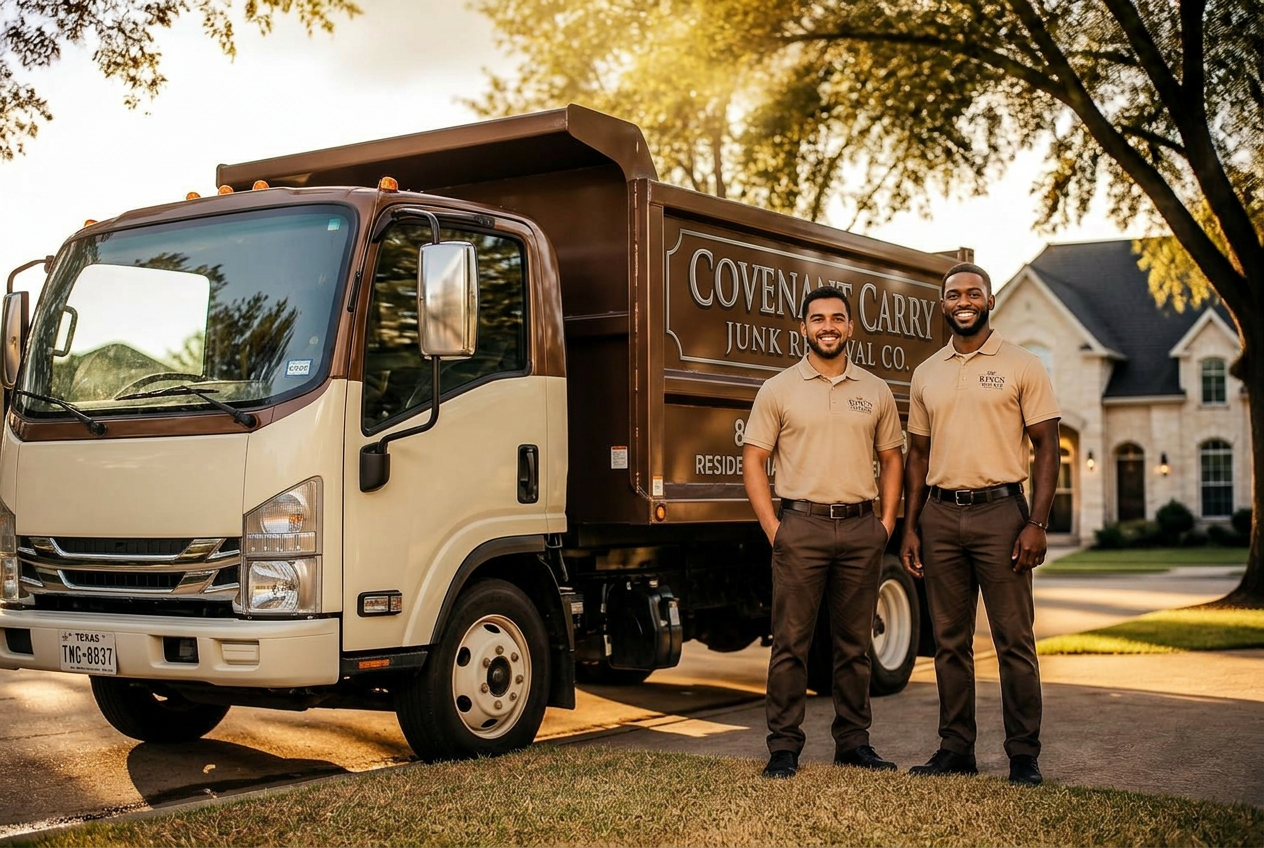 Covenant Carry team standing next to their clean moving truck